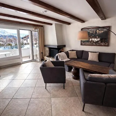 公寓 Alpenblick-apartment Mit Pool & Sauna 圣莫里茨
